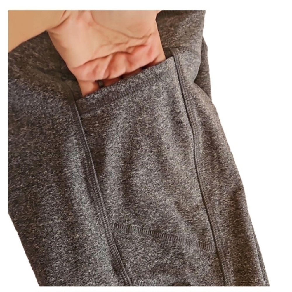 RBX Gray Leggings Small Drawstring Pockets - Picture 4 of 16